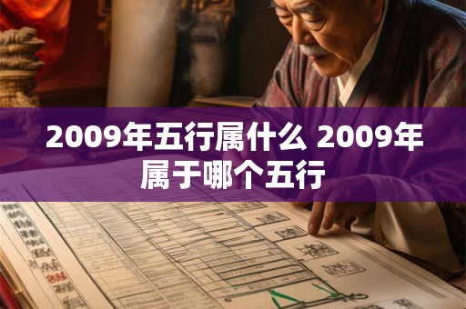 2009年五行属什么 2009年属于哪个五行