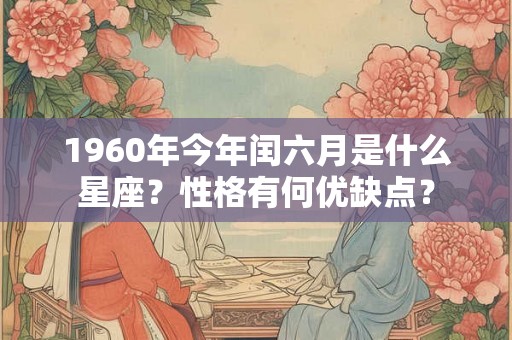 1960年今年闰六月是什么星座？性格有何优缺点？