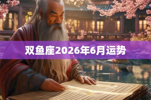 双鱼座2026年6月运势