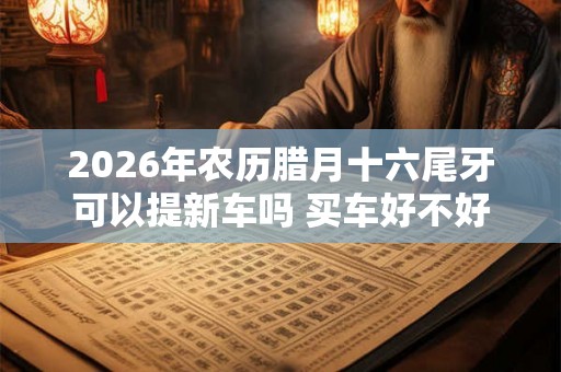 2026年农历腊月十六尾牙可以提新车吗 买车好不好