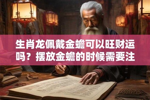 生肖龙佩戴金蟾可以旺财运吗？摆放金蟾的时候需要注意什么？