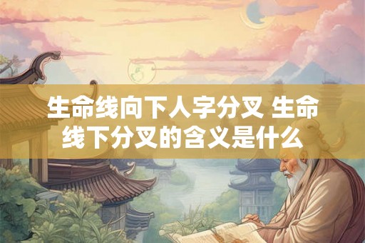生命线向下人字分叉 生命线下分叉的含义是什么 生命线向下人字分叉 生命线下分叉的含义是什么
