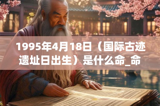 1995年4月18日（国际古迹遗址日出生）是什么命_命运如何