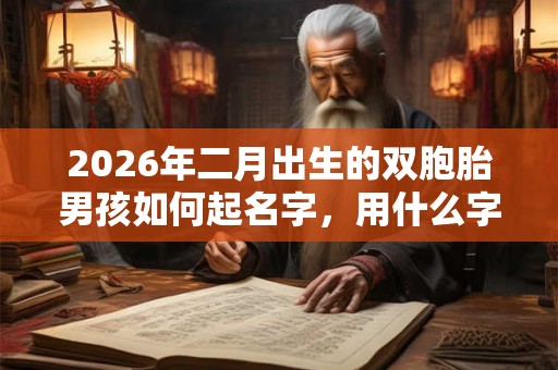2026年二月出生的双胞胎男孩如何起名字,用什么字比较好 2026年二月出生的双胞胎男孩如何起名字,用什么字比较好