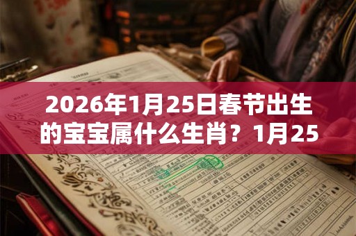 2026年1月25日春节出生的宝宝属什么生肖？1月25日出生命运