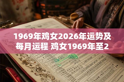 1969年鸡女2026年运势及每月运程 鸡女1969年至2026年每月运势如何