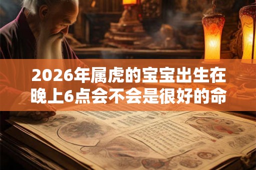 2026年属虎的宝宝出生在晚上6点会不会是很好的命？