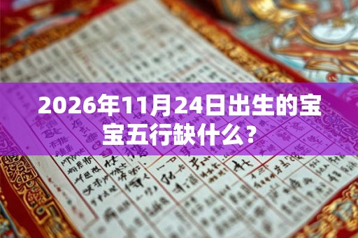 2026年11月24日出生的宝宝五行缺什么？