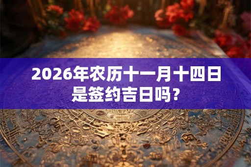 2026年农历十一月十四日是签约吉日吗？
