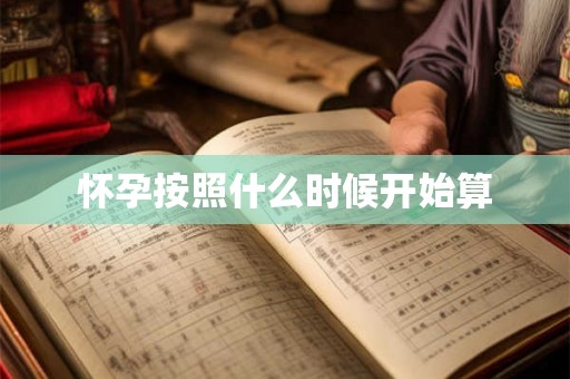 怀孕按照什么时候开始算