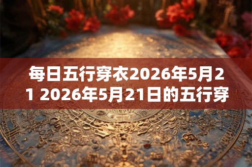 每日五行穿衣2026年5月21 2026年5月21日的五行穿衣规则是什么
