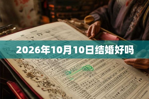 2026年10月10日结婚好吗