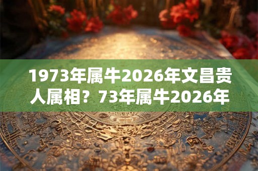 1973年属牛2026年文昌贵人属相？73年属牛2026年运势全解？