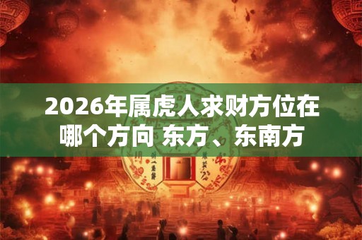 2026年属虎人求财方位在哪个方向 东方、东南方