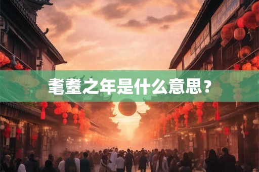 耄耋之年是什么意思？