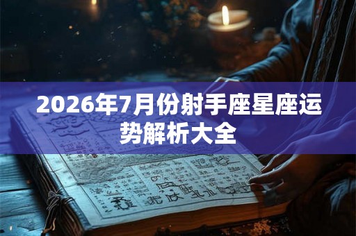 2026年7月份射手座星座运势解析大全