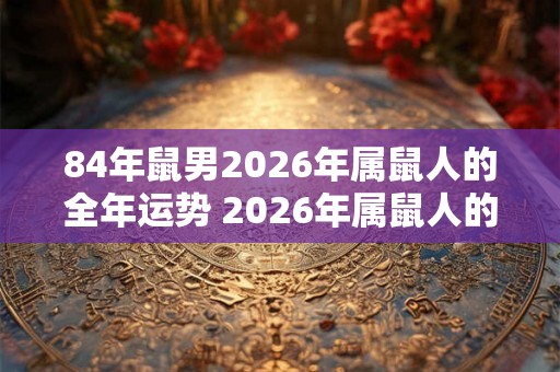 84年鼠男2026年属鼠人的全年运势 2026年属鼠人的84年鼠男运势如何 84年鼠男2026年属鼠人的全年运势 2026年属鼠人的84年鼠男运势如何