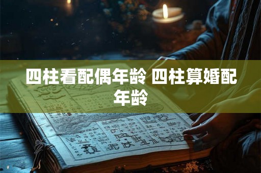 四柱看配偶年龄 四柱算婚配年龄