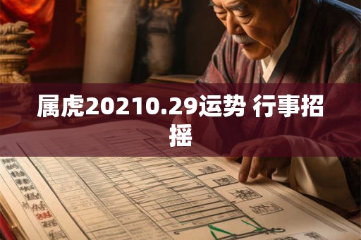 属虎20210.29运势 行事招摇 属虎20210.29运势 行事招摇