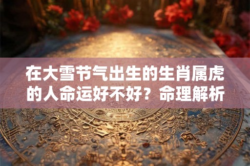 在大雪节气出生的生肖属虎的人命运好不好？命理解析