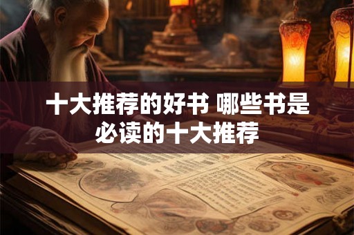 十大推荐的好书 哪些书是必读的十大推荐