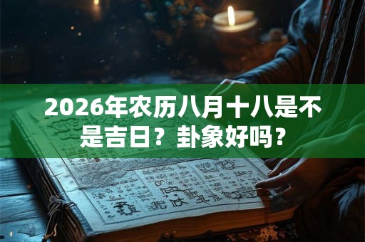 2026年农历八月十八是不是吉日?卦象好吗? 2026年农历八月十八是不是吉日?卦象好吗?