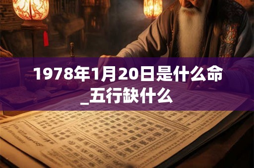 1978年1月20日是什么命_五行缺什么 1978年1月20日是什么命_五行缺什么