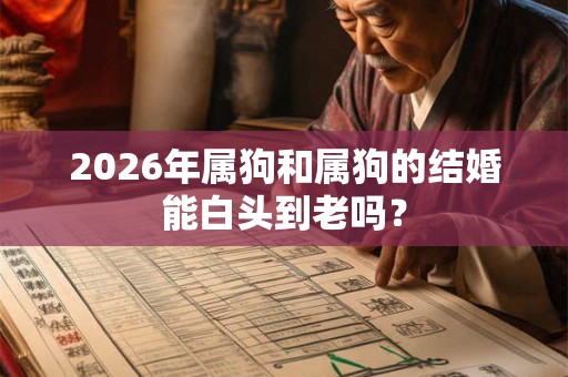 2026年属狗和属狗的结婚能白头到老吗？