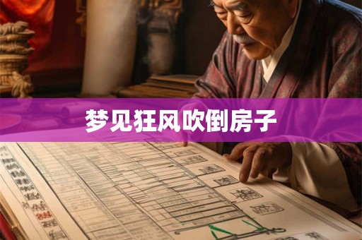 梦见狂风吹倒房子