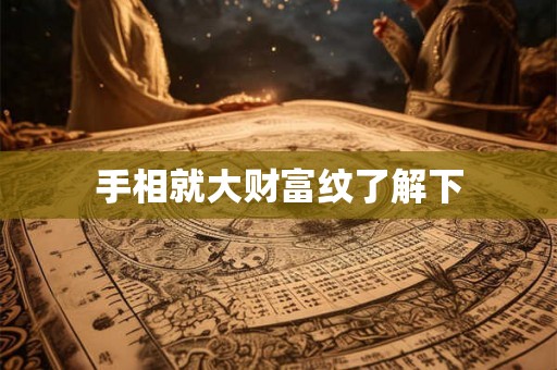 手相就大财富纹了解下