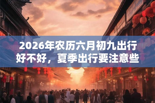 2026年农历六月初九出行好不好，夏季出行要注意些什么？