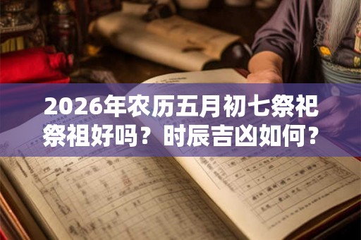 2026年农历五月初七祭祀祭祖好吗？时辰吉凶如何？