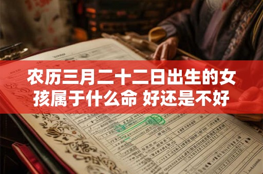农历三月二十二日出生的女孩属于什么命 好还是不好