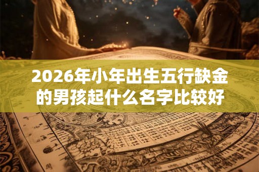 2026年小年出生五行缺金的男孩起什么名字比较好