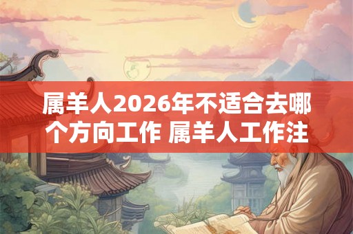 属羊人2026年不适合去哪个方向工作 属羊人工作注意事项