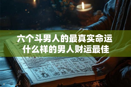 六个斗男人的最真实命运 什么样的男人财运最佳