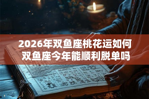 2026年双鱼座桃花运如何 双鱼座今年能顺利脱单吗