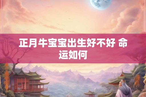 正月牛宝宝出生好不好 命运如何