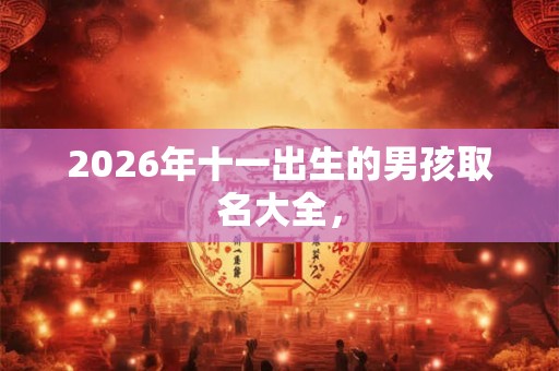 2026年十一出生的男孩取名大全，
