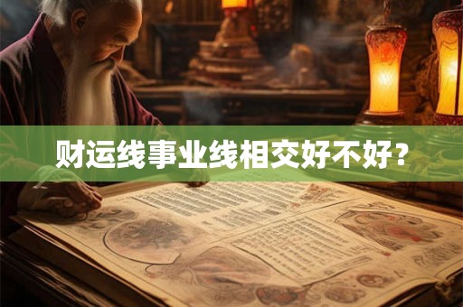财运线事业线相交好不好? 财运线事业线相交好不好?