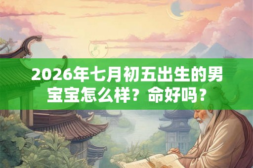 2026年七月初五出生的男宝宝怎么样？命好吗？