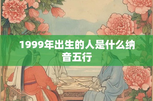 1999年出生的人是什么纳音五行 1999年出生的人是什么纳音五行