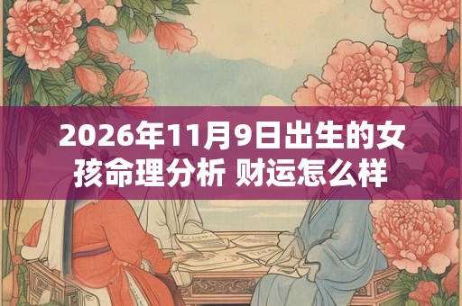 2026年11月9日出生的女孩命理分析 财运怎么样