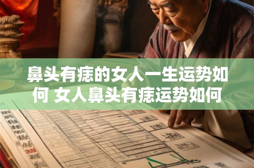 鼻头有痣的女人一生运势如何 女人鼻头有痣运势如何