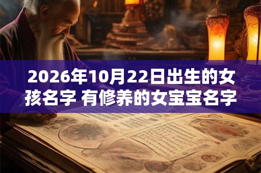 2026年10月22日出生的女孩名字 有修养的女宝宝名字 2026年10月22日出生的女孩名字 有修养的女宝宝名字