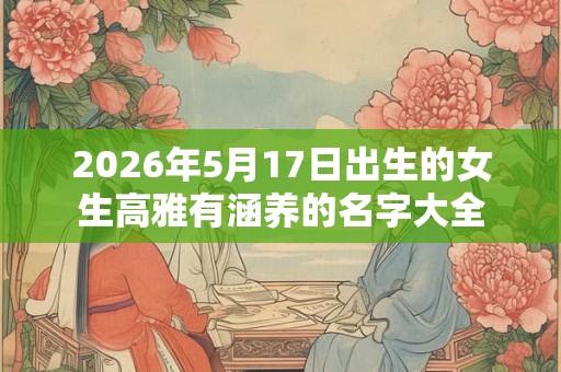 2026年5月17日出生的女生高雅有涵养的名字大全 2026年5月17日出生的女生高雅有涵养的名字大全