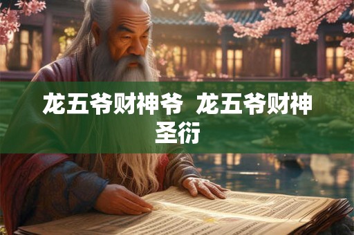 龙五爷财神爷  龙五爷财神圣衍