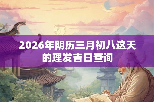 2026年阴历三月初八这天的理发吉日查询