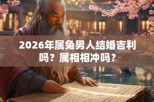 2026年属兔男人结婚吉利吗？属相相冲吗？