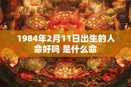 1984年2月11日出生的人命好吗 是什么命 1984年2月11日出生的人命好吗 是什么命